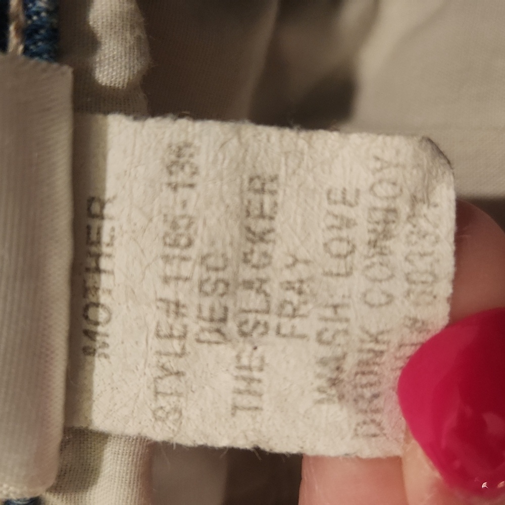 MOTHER The Slacker Fray Jeans in Wash- Love Drunk Cowboy Size 32! - Picture 5 of 14